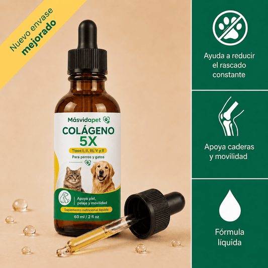 Colágeno Líquido 5X para Perros
